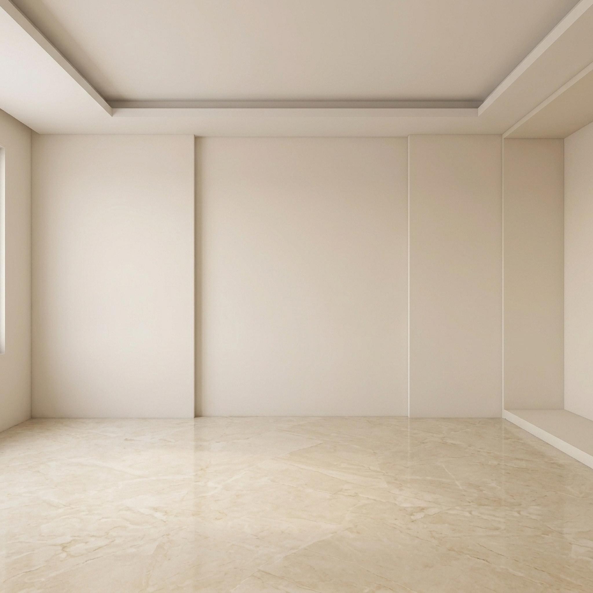 Empty Bedroom Architectural Envelope